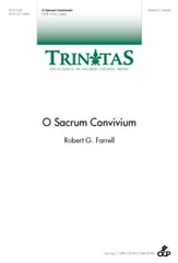 O Sacrum Convivium SATB choral sheet music cover